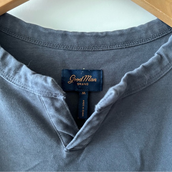 Good Man Brand • Slate Gray Victory V-Notch Sweatshirt - Picture 4 of 6